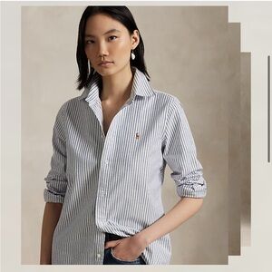 Polo Ralph Lauren stretch slim fit striped oxford shirt